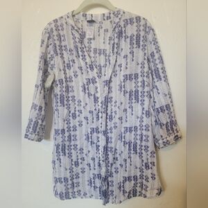 Patagonia Women's Blue Patterned Top